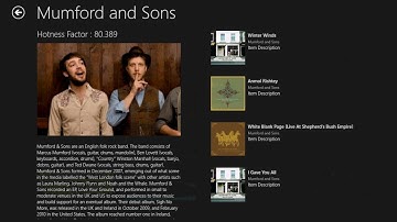 Native windows 8 modern/metro UI- Song Unearth