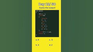 Day 13/50 Guess the output #code #programming #aptitude #zoho #accenture #mcq #wipro #tcs #computer