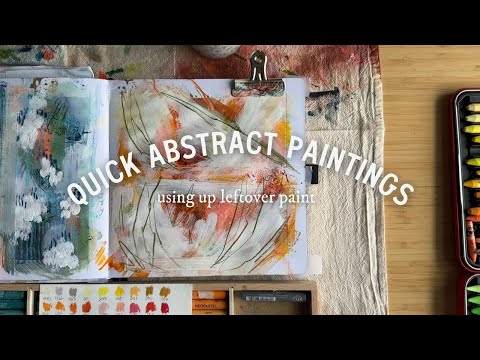 painting quick & easy abstracts in my sketchbook