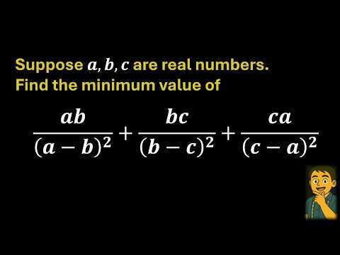 A Beautiful Inequality Trick | Minimum Value Problem - YouTube