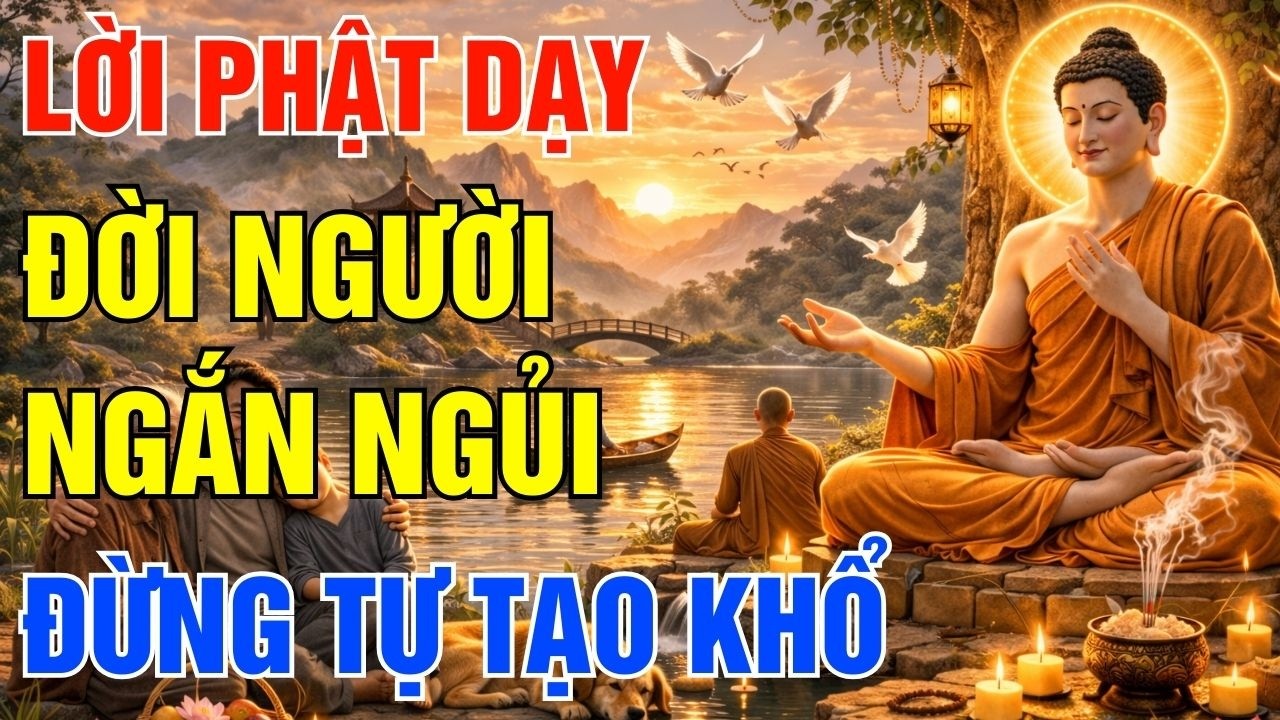 Đời Người Ngắn Ngủi Đừng Tự Tạo Khổ, Nghe Lời Phật Dạy Giúp Sống Bình An| Một Ngày An Lành