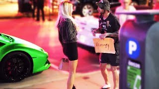 Homeless Man With A Lamborghini Rich Vs Poor Social Experiment