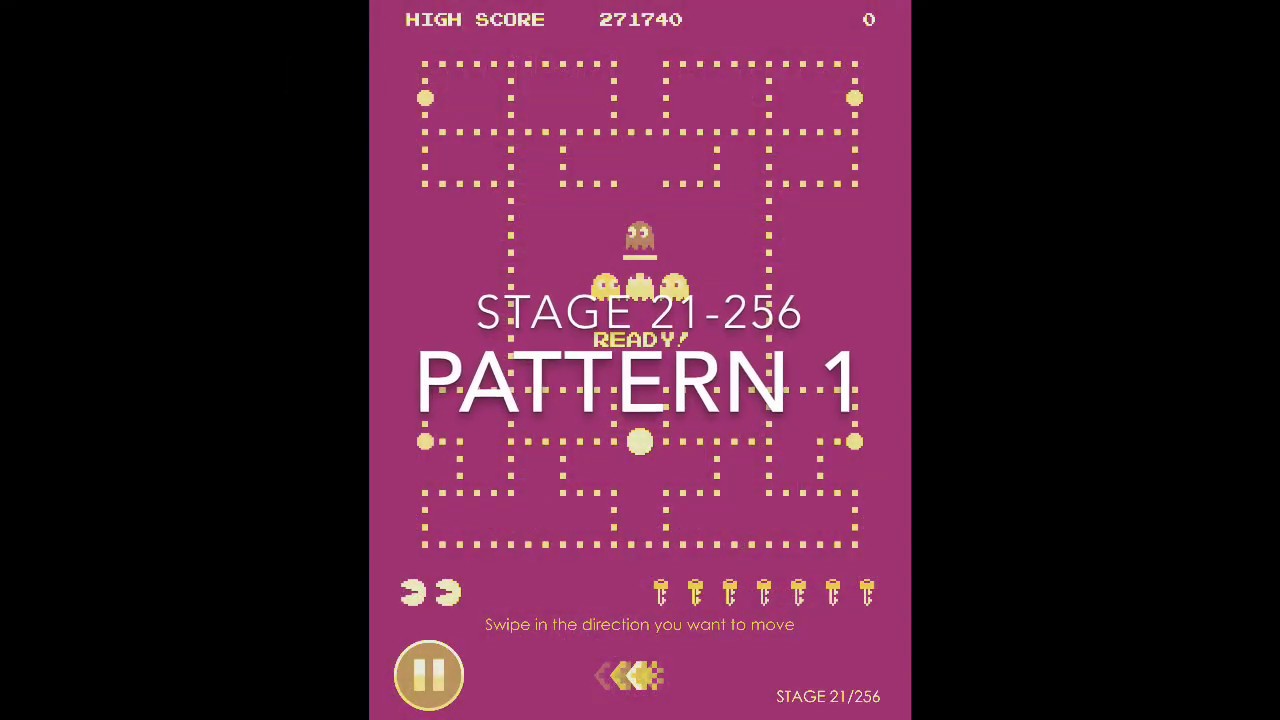 3 Patterns - Pacman iPad iPhone stage 21-256 (Original Mode) - YouTube