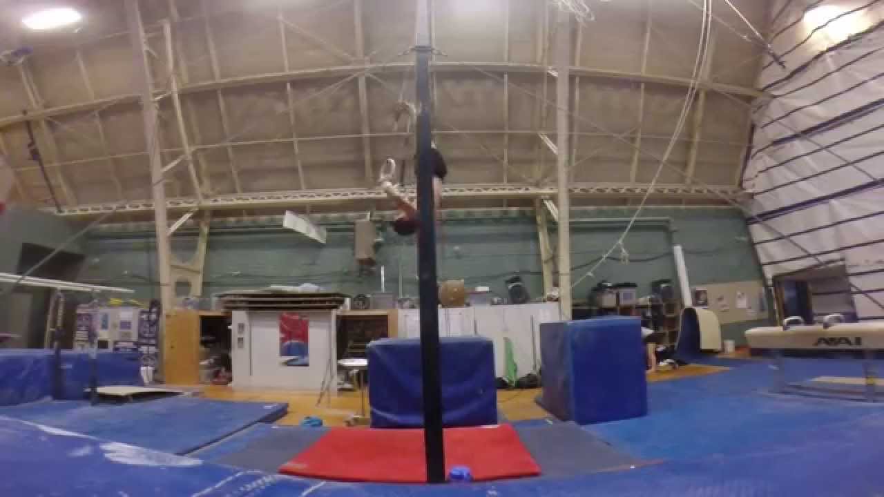 Front Full Twisting Layout Dismount On Rings