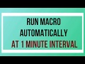 Schedule Excel Macro to Run Automatically at certain time