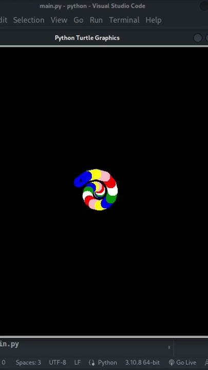 Creating Amazing Art with Python Turtle Graphics #shorts #python Python ...