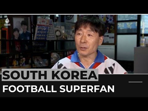 South korean superfan rarely misses an overseas football match