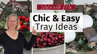 5 EASY Holiday Tray Styling Ideas ANYONE Can Make Look STUNNING