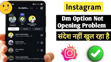 Instagram DM Not Opening Problem (2025) | Instagram Message Button or Chat Not Working Fixed 