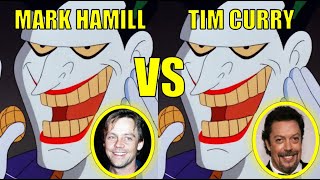 JOKER - VOICE COMPARISON: Mark Hamill vs. Tim Curry (with recreated music and SFX)