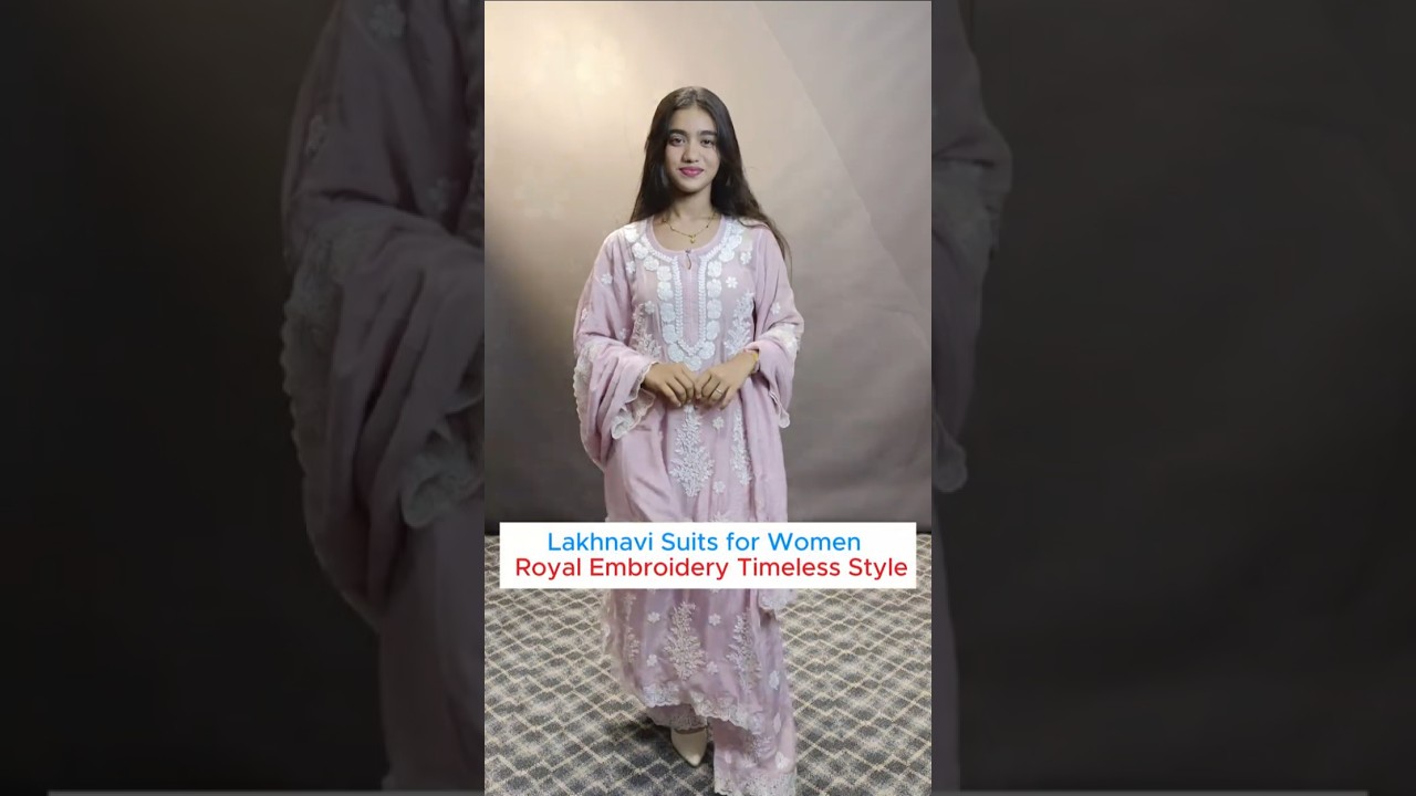 Lakhnavi Suits for Women | Royal Embroidery ✨ Timeless Style 👑 | Janta Bazar Fashion