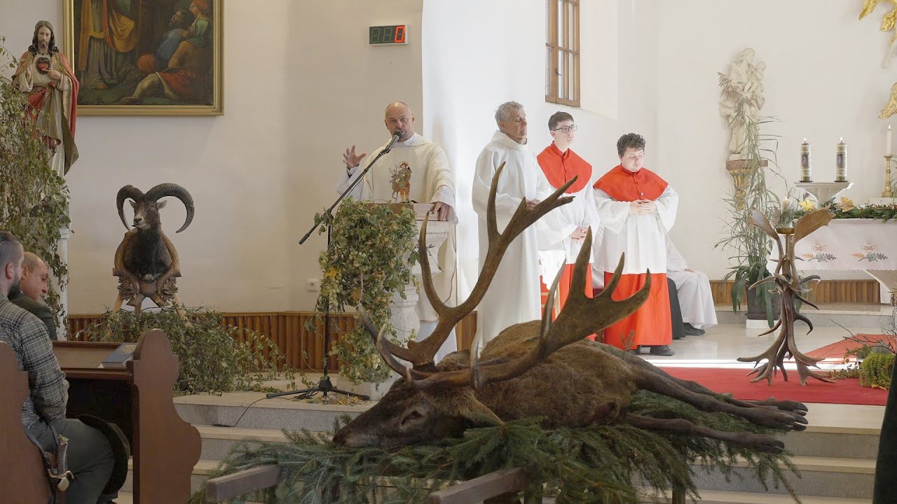 XVI. svatohubertská mše ve Vojkovicích s P. Pawłem Cebulou