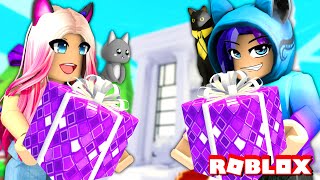 The SMALL GIFT Challenge! Wengie Vs Maxmello In Roblox Adopt Me