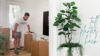 How to Secure Artificial Plants in Tall Planters