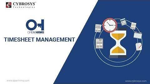 Timesheet Management in OpenHRMS