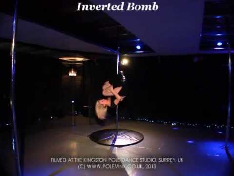 Inverted Bomb. Intermediate Pole Dancing Moves Tricks Demo