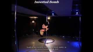 Inverted Bomb. Intermediate Pole Dancing Moves Tricks Demo
