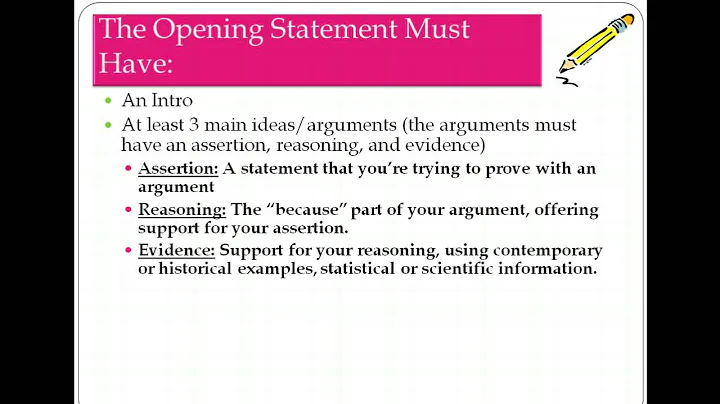 How to Write an Opening and Closing Statement