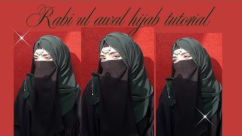 Rabi ul awal Hijab tutorial || for beginners || by Hannah shah 