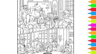 Coloring Professor X, Magneto, Cyclops, Wolverine | Marvel X-Men Coloring Book Pages screenshot 4