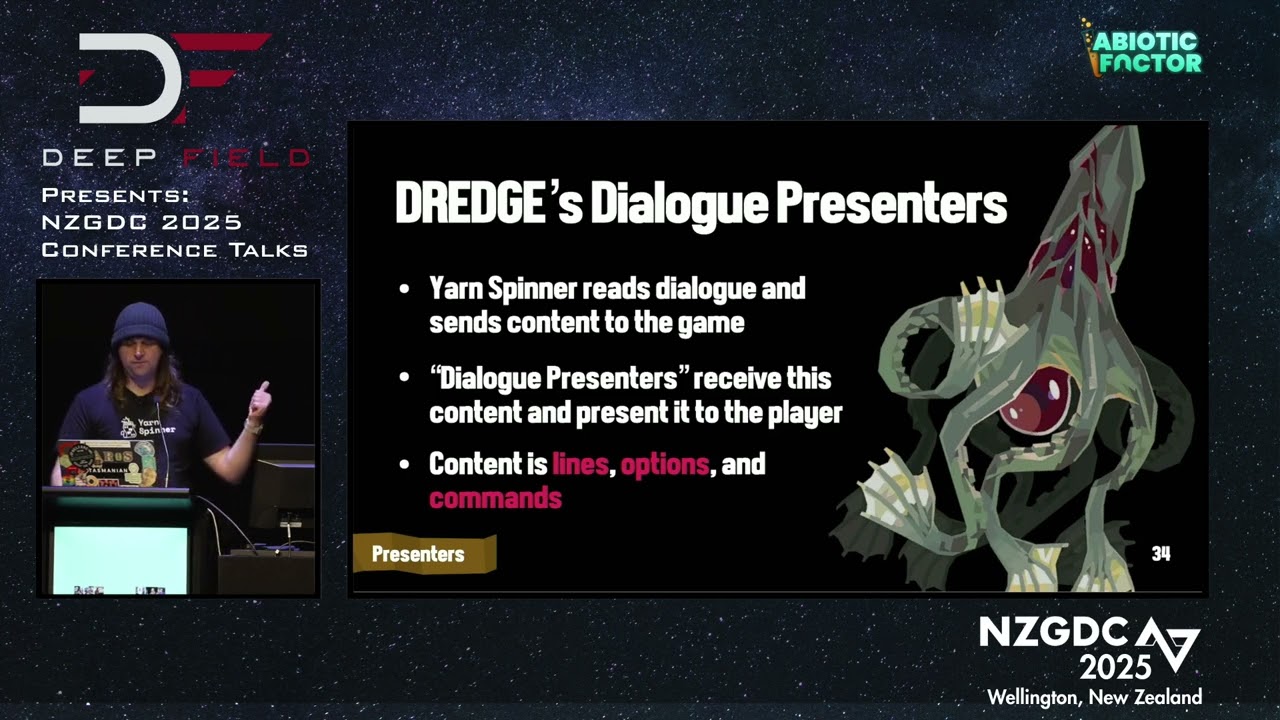 Weaving the Net: DREDGE and Yarn Spinner | Jon Manning | NZGDC 2025