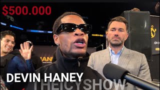 DEVIN HANEY REVEALS WHY NO FACE OFF, TALKS $500.000 BET, TANK DAVIS SECONDS AFTER PRESS CONFERENCE