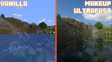 Vanilla vs Makeup Ultrafast | Shader Comparison