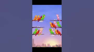 bird sort color puzzle, #games #gaming #gamepuzzle