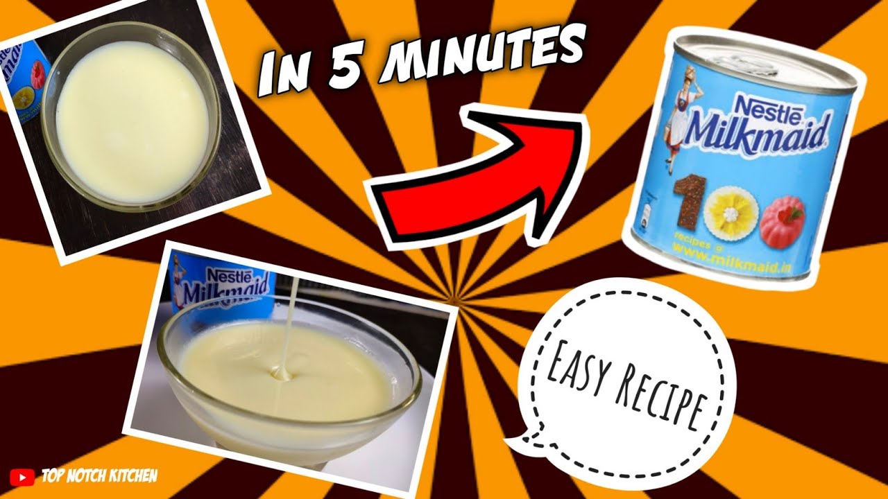 Quick and Easy Condensed Milk Instant Milkmaid Easy Condensed Milk