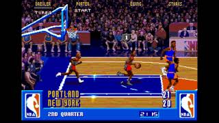 NBA Jam (Genesis)- Blazers vs. Knicks 1/2