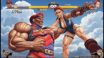 M.bison Vs Cammy | CPU VS CPU Ultra Street Fighter IV  (Hardest AI)