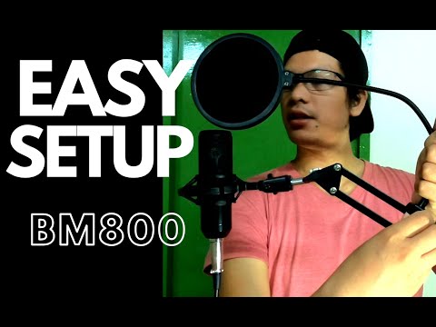 Видео: HOW TO SET UP BM800 MICROPHONE