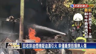 員林廚具回收廠大火 排油煙機助燃火勢－民視新聞