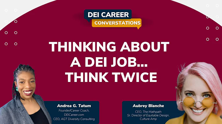 Thinking About a DEI Job... Think Twice