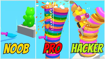 Slice it all! NOOB vs. PRO vs. HACKER |  Oddly Satisfying ASMR Video