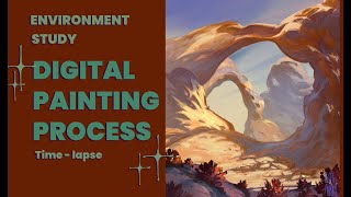 Environment study - Digital painting process time-lapse ✨