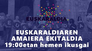 [ZUZENEAN] Euskaraldiaren amaiera ekitaldia, hemen ikusgai