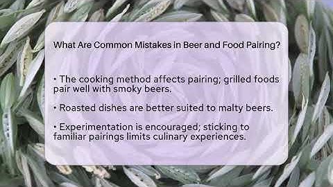 What Are Common Mistakes in Beer and Food Pairing? | The Pint Guy