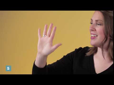 Learn How to Sign 5 in ASL | LearnHowToSign.org - YouTube