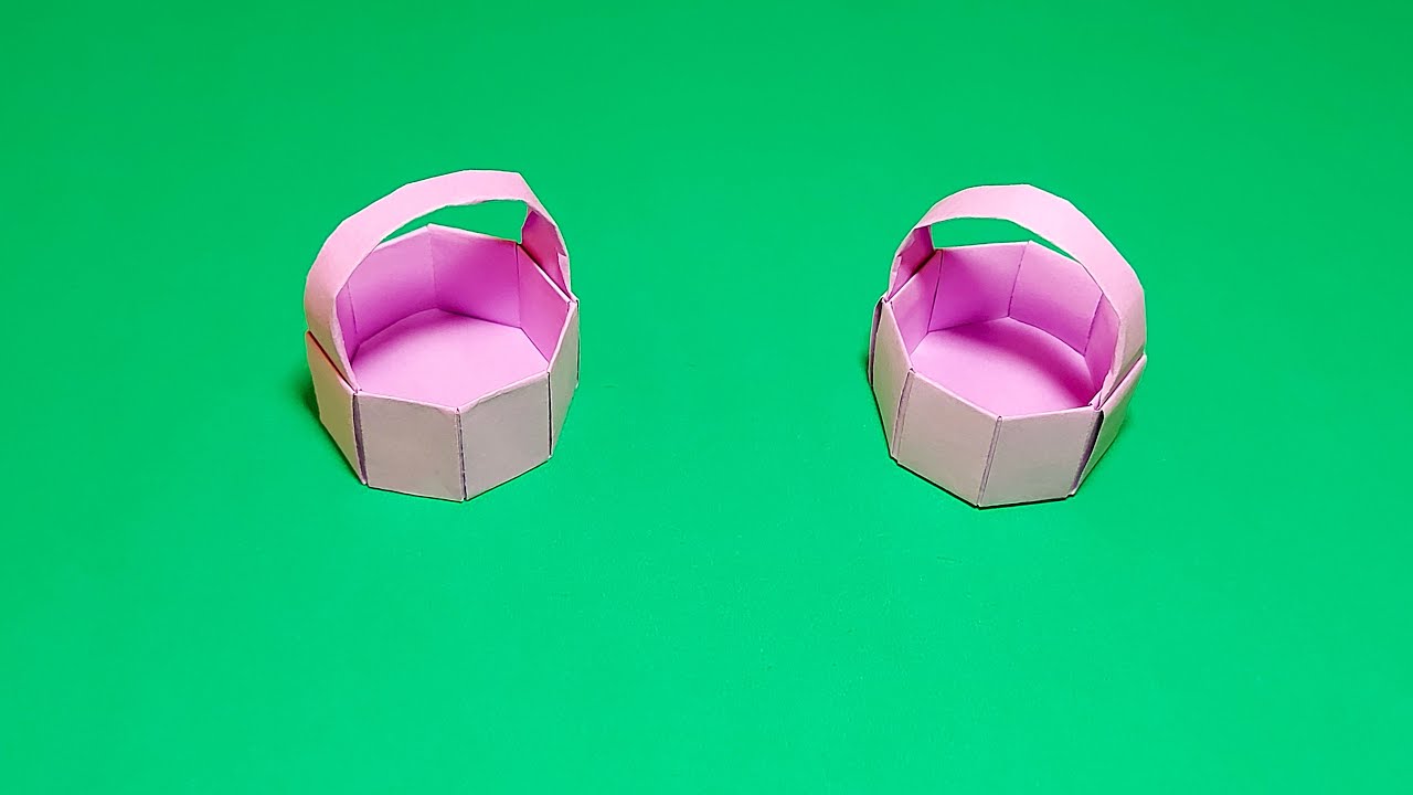 How to Make Origami Octagonal Basket 