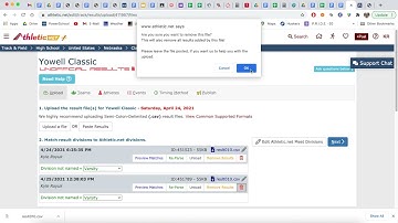 Uploading Results into athletic.net