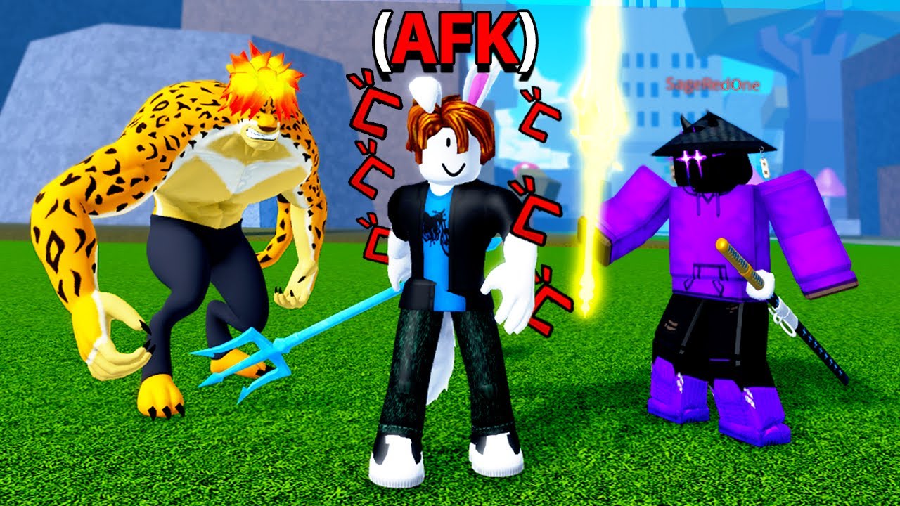 Part 4 I Pretended To Be AFK With AWAKENED ICE in Blox Fruits
