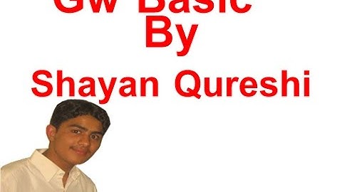 how to download and install gw basic in urdu language Class # 01