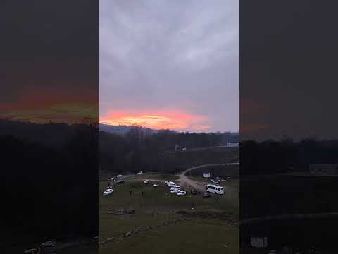 غروب خورشید در سد برنجستانک