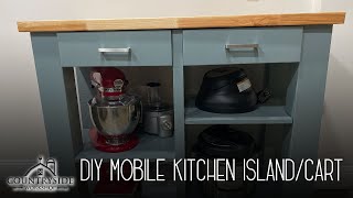 DIY Mobile Kitchen Island/Cart