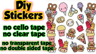 Diy Stickers/homemade stickers without clear tape/handmade stickers without cellotape#craftchallenge screenshot 4