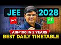 How I got AIR 41 IIT JEE &amp; IIT Bombay CS with the help of THIS Study Timetable | JEE 2028 | eSaral