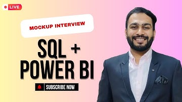 SQL & Power BI Live Mockup Interview for Data Analyst