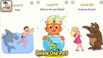 DOP 2: Delete One Part - Gameplay Walkthrough Level 51 - 100 | Popular brain game