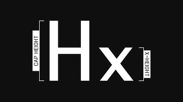 x-height and cap height
